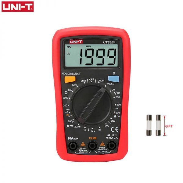 UNIT UT33B Mini Digital Multimeter AC DC Voltmeter Ammeter 2000 Counts Battery Test Meter Multitester Resistance.jpg q50 UNIT-UT33B METER