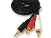 3.5mm Stereo Male to 2RCA Male Audio Cable 1.8m