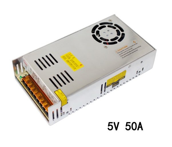 Switching Power Supply AC 100-240V DC 5V 50A Adapter for LED Light Strip 3D printer