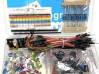 Mix Parts Arduino Development Board Basic Resistor, LED, Capacitor, Jumper Breadboard Starter Kit with Plastic Case