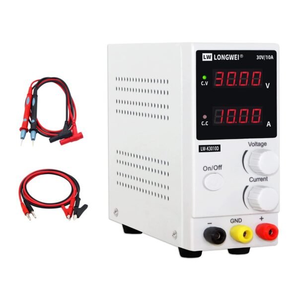 Exclusive DC Power Supply Variable 30V 10A, 4-Digital LED Display, Precision Adjustable Regulated Switching Power Supply