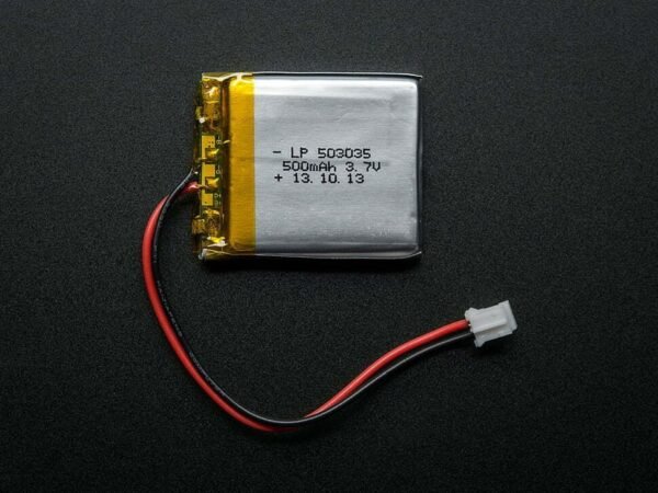 Li-ion Rechargeable Battery DC 3.7V 500mAh