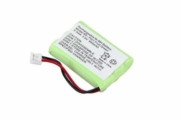 Cordless phone Battery Ni-MH 2/3AA 3.6V 700mAh Connector)خلية قابلة للشحن