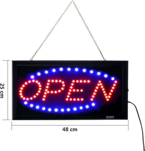 Open Led Sign Board 48X25CM