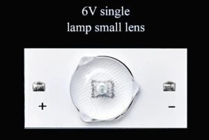 6V SINGLE LAMP SMALL LENS ROUND