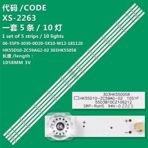 50" 10LED 5PCS HK55D10-ZC59AG-02 10S1P