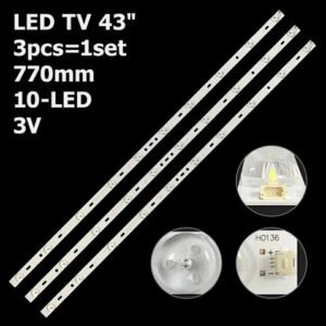 39" 10LED 3PCS 2.5V 760MM JS-LB-D-JP3920-052DBAD
